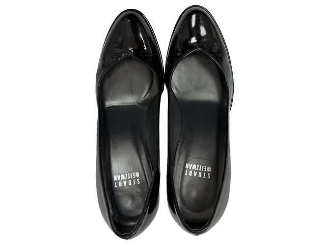 Stuart Weitzman Pumps aus schwarzem Lackleder - Ansicht 5