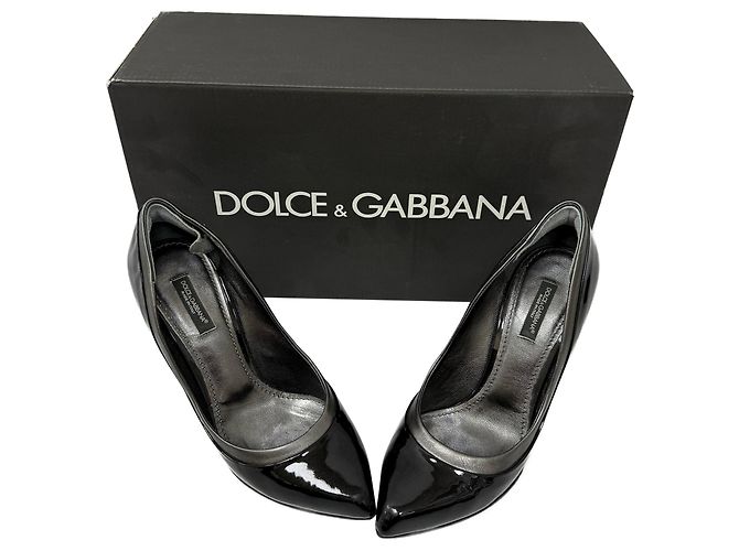 Pumps Dolce & Gabbana in pelle verniciata nera Nero - vista 11