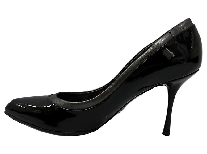 Pumps Dolce & Gabbana in pelle verniciata nera Nero - vista 4