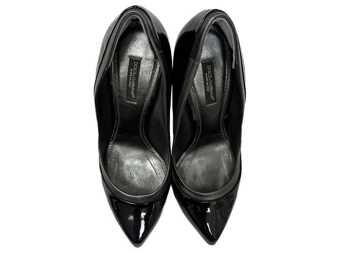 Pumps Dolce & Gabbana in pelle verniciata nera Nero - vista 6