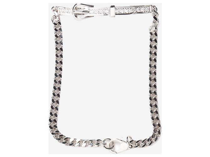 Hermès Bracciale a catena Etriviere in oro bianco Argento - vista 2