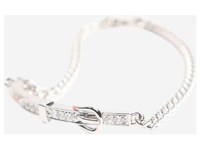 Hermès Bracciale a catena Etriviere in oro bianco Argento - vista 4