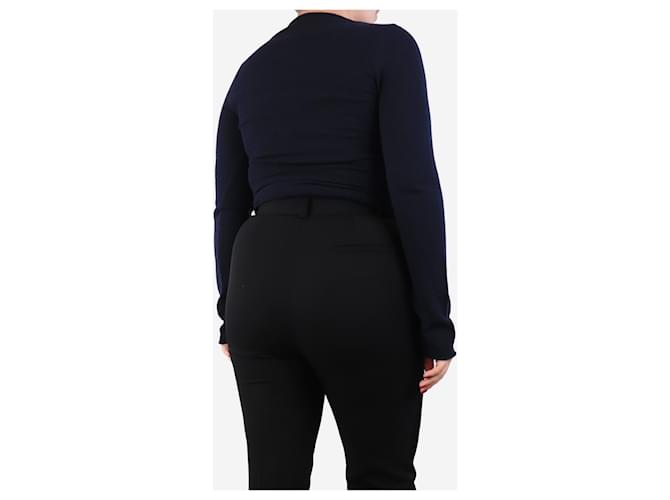 G. Kero Kaschmirpullover in Marineblau - Größe M Schwarz - Ansicht 2