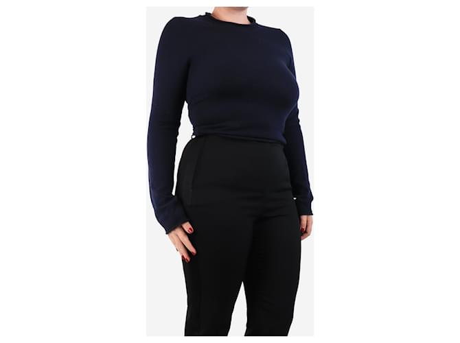 G. Kero Kaschmirpullover in Marineblau - Größe M Schwarz - Ansicht 3