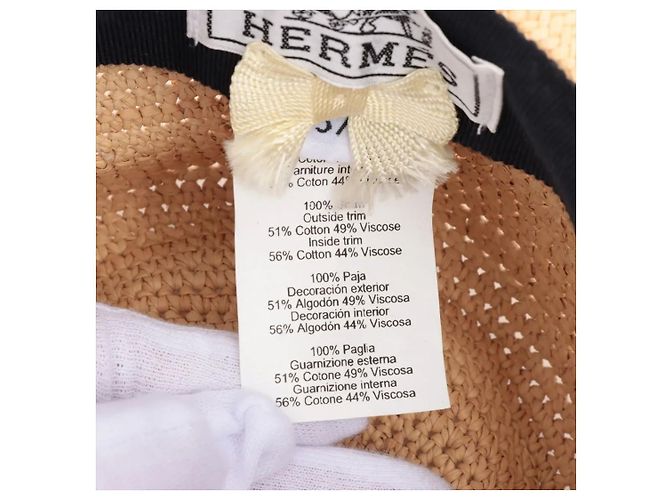 Trim Hermès Cappello di paglia della serie Neutra - vista 6