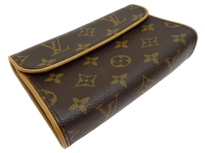 Pochette Florentine Louis Vuitton Marrone Monogramma - vista 3