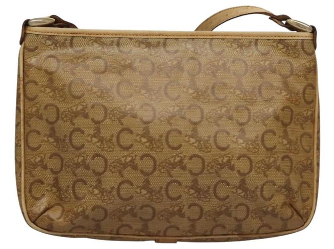 Céline Borsa a Spalla CELINE Macadam Canvas C Sulky 2Set Beige Marrone Auth ti3152 - vista 3