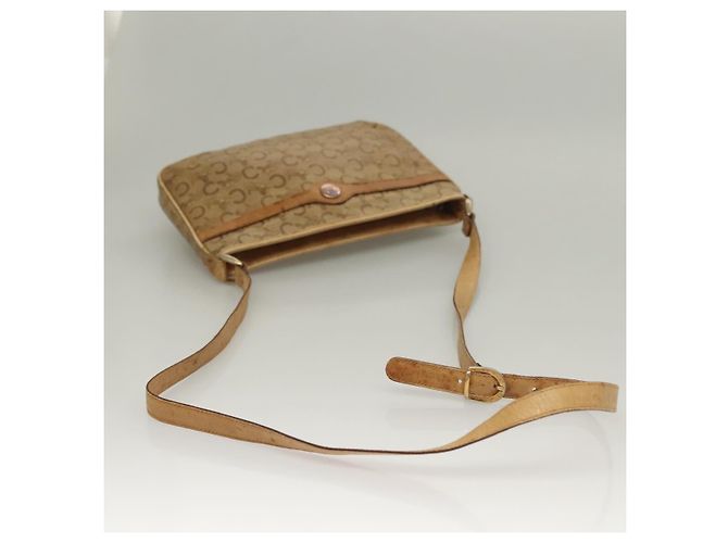 Céline Borsa a Spalla CELINE Macadam Canvas C Sulky 2Set Beige Marrone Auth ti3152 - vista 5