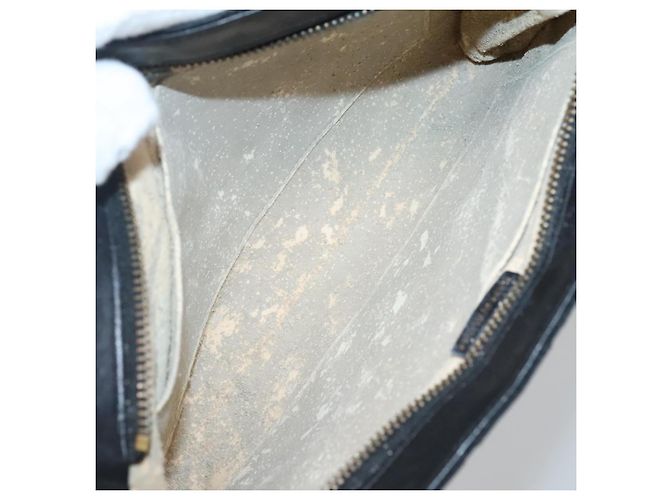CHANEL Clutch Bicolore Satin Nero CC Auth 136693 - vista 10