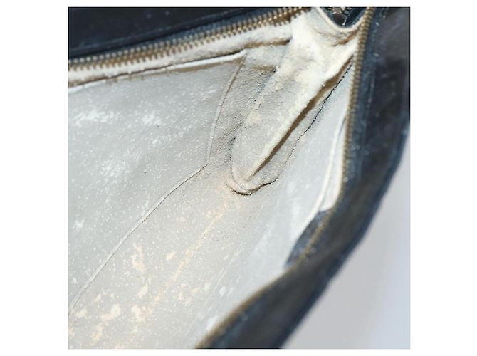 CHANEL Clutch Bicolore Satin Nero CC Auth 136693 - vista 17