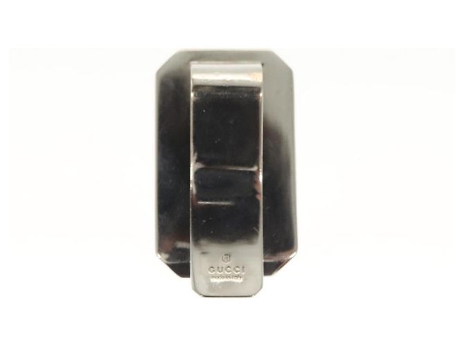 GUCCI Charm metal 3Set Nero Argento Auth 133446 - vista 7