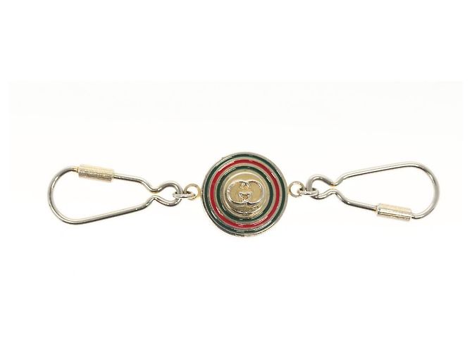 GUCCI Charm metal 3Set Nero Argento Auth 133446 - vista 9