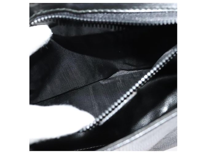 Céline Borsa a Spalla in Pelle Nera e Oro Auth 137436 Nero D'oro - vista 11