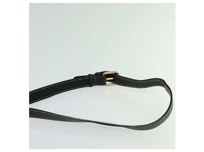 Céline Borsa a Spalla in Pelle Nera e Oro Auth 137436 Nero D'oro - vista 14