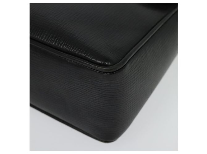 Céline Borsa a Spalla in Pelle Nera e Oro Auth 137436 Nero D'oro - vista 15