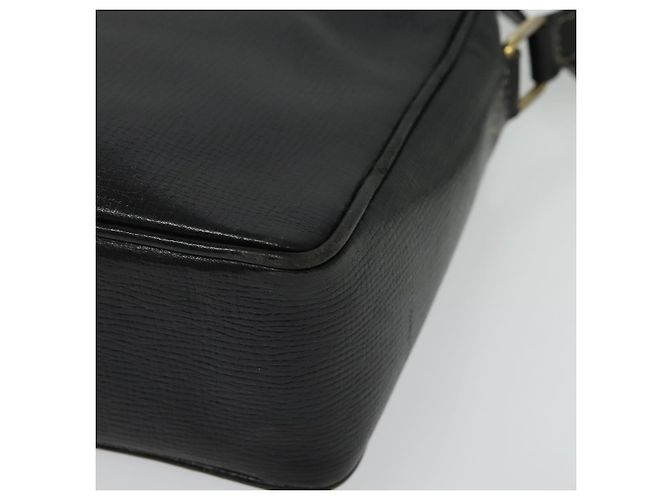 Céline Borsa a Spalla in Pelle Nera e Oro Auth 137436 Nero D'oro - vista 17