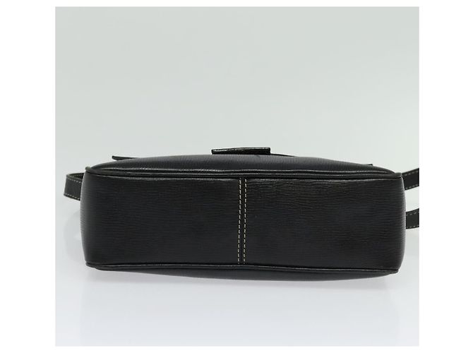 Céline Borsa a Spalla in Pelle Nera e Oro Auth 137436 Nero D'oro - vista 5