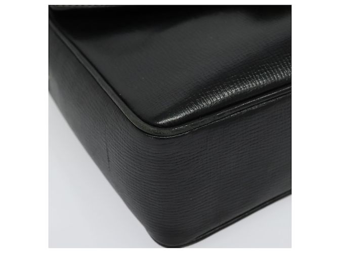 Céline Borsa a Spalla in Pelle Nera e Oro Auth 137436 Nero D'oro - vista 8