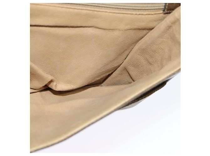 Gucci Borsa a Spalla GG Supreme PVC Beige Oro Auth BA4262 D'oro - vista 19