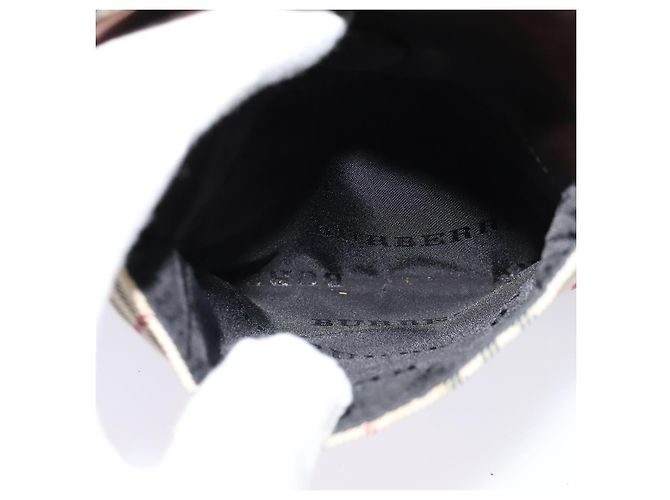 Borsa a Spalla Nova Check in Tela Beige e Argento di BURBERRY Auth bs28525 - vista 12