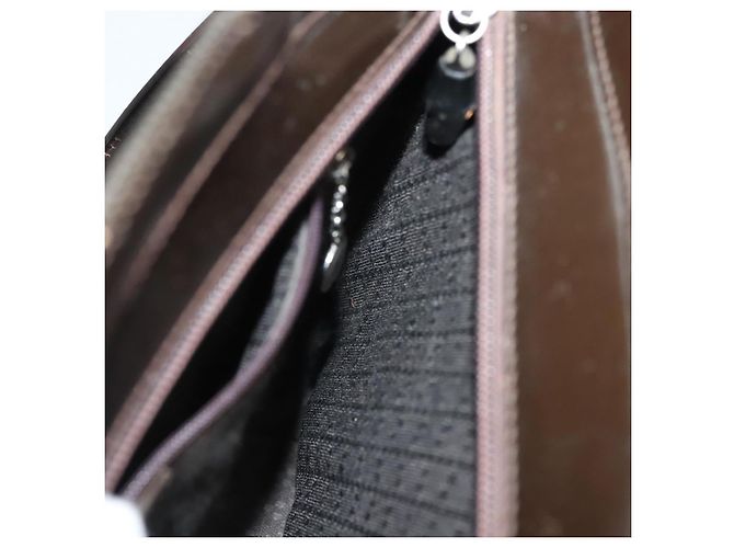 Bamboo Borsa a mano GUCCI in bambù nylon e pelle 2 in 1 marrone argento 000 1998 0588 Auth bs28273 - vista 20