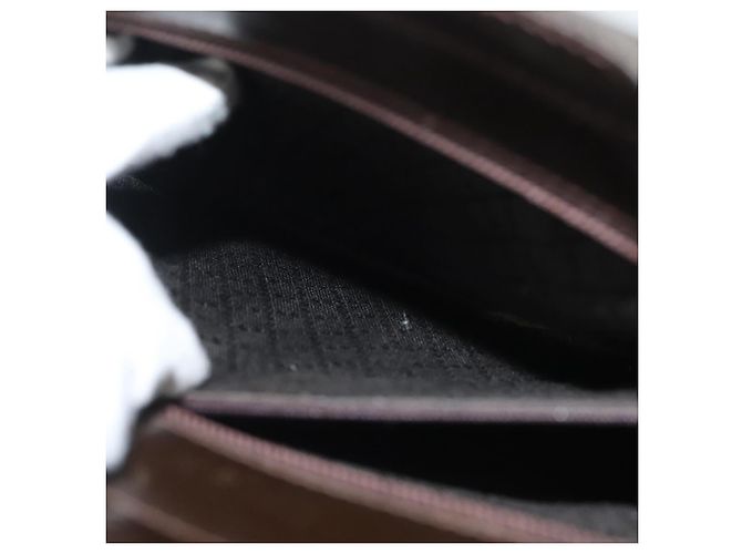 Bamboo Borsa a mano GUCCI in bambù nylon e pelle 2 in 1 marrone argento 000 1998 0588 Auth bs28273 - vista 22