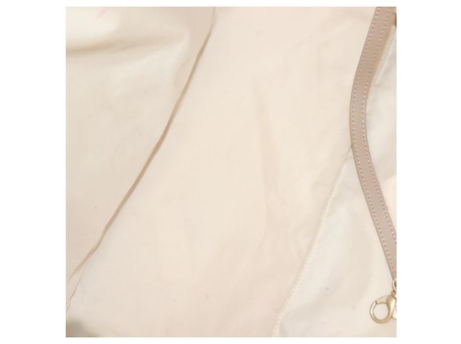 CHANEL Nuova Borsa Tote da Viaggio Nylon Beige Oro CC Auth ti3357 D'oro - vista 11
