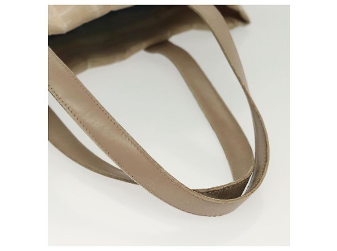 CHANEL Nuova Borsa Tote da Viaggio Nylon Beige Oro CC Auth ti3357 D'oro - vista 8