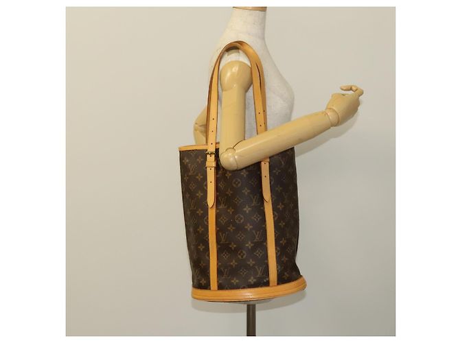 LOUIS VUITTON Borsa a Spalla Monogram Bucket GM M42236 LV Auth 134662 Monogramma - vista 22
