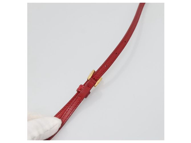 Borsa a Spalla PRADA Nylon Rossa Oro Auth 136649 Rosso D'oro - vista 8