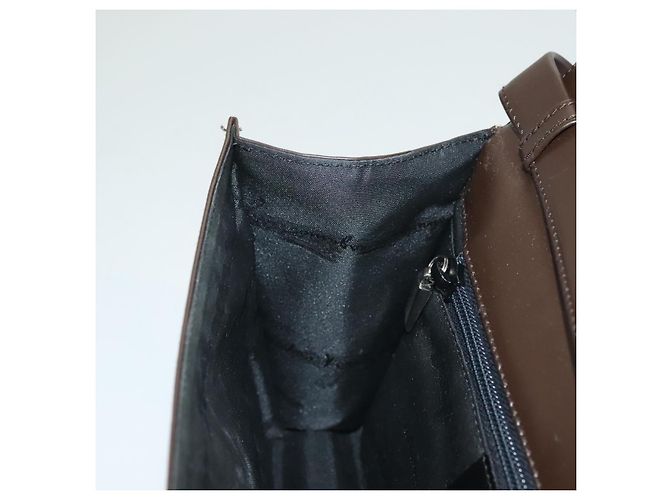 Borsa a Spalla Salvatore Ferragamo in Pelle Marrone Auth 133389 - vista 20