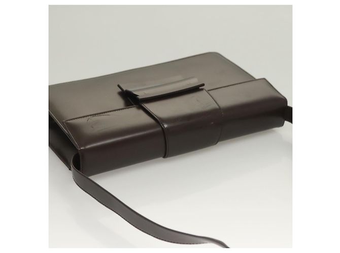Borsa a Spalla Salvatore Ferragamo in Pelle Marrone Auth 133389 - vista 6