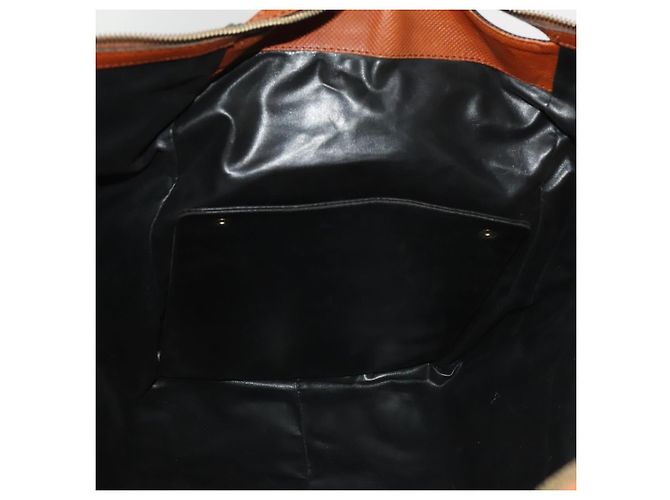 Autre Marque Borsa Boston in PVC Navy Gold Auth bs27699 di BOTTEGA VENETA D'oro Blu navy - vista 18