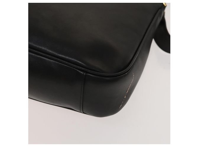 Borsa a mano in pelle Gucci Bamboo 2way Nera Oro 001 1638 Auth sw1242 Nero D'oro - vista 16