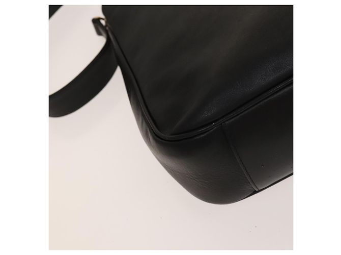 Borsa a mano in pelle Gucci Bamboo 2way Nera Oro 001 1638 Auth sw1242 Nero D'oro - vista 17