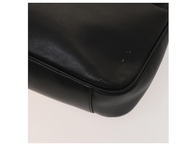Borsa a mano in pelle Gucci Bamboo 2way Nera Oro 001 1638 Auth sw1242 Nero D'oro - vista 18