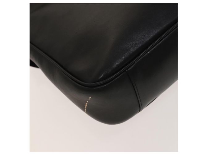 Borsa a mano in pelle Gucci Bamboo 2way Nera Oro 001 1638 Auth sw1242 Nero D'oro - vista 19