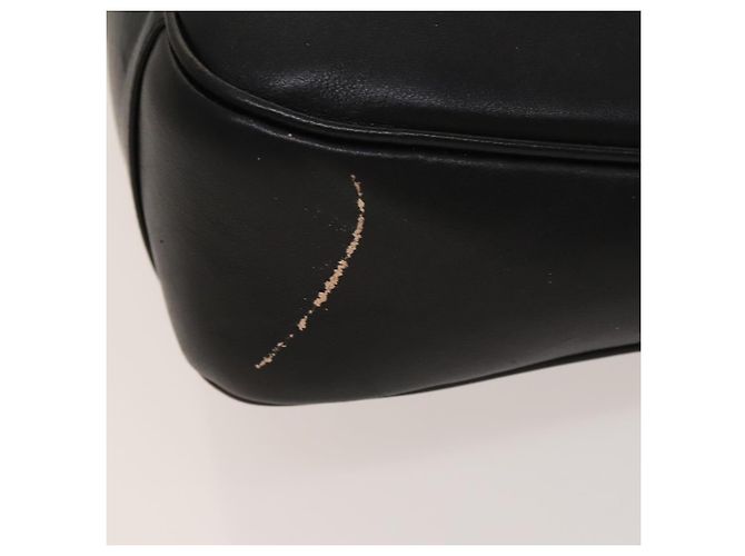Borsa a mano in pelle Gucci Bamboo 2way Nera Oro 001 1638 Auth sw1242 Nero D'oro - vista 4