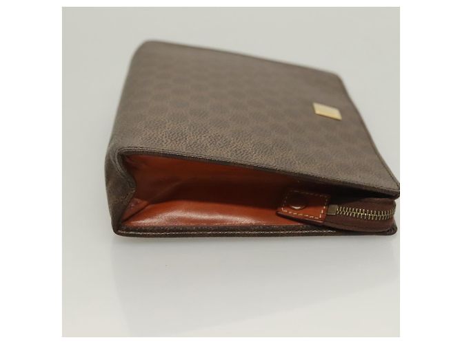 Céline CELINE Macadam Canvas Pouch Clutch Bag 2 Set Brown Auth yk18950 Castaño - vista 13