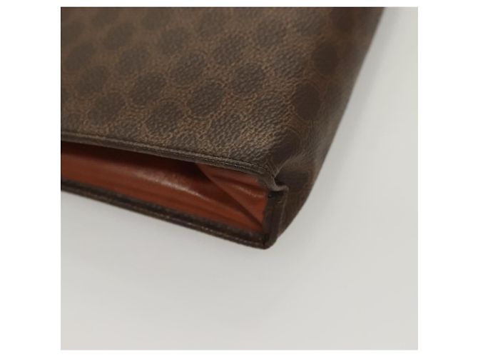 Céline CELINE Macadam Canvas Pouch Clutch Bag 2 Set Brown Auth yk18950 Castaño - vista 16