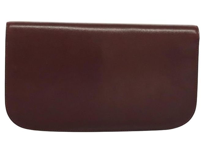Céline CELINE Macadam Canvas Pouch Clutch Bag 2 Set Brown Auth yk18950 Castaño - vista 3