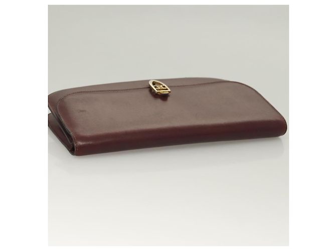 Céline CELINE Macadam Canvas Pouch Clutch Bag 2 Set Brown Auth yk18950 Castaño - vista 5
