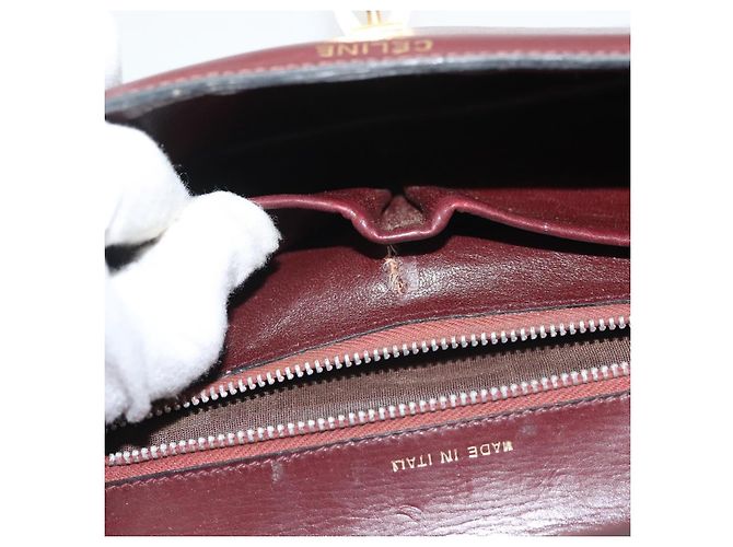Céline CELINE Macadam Canvas Pouch Clutch Bag 2 Set Brown Auth yk18950 Castaño - vista 9