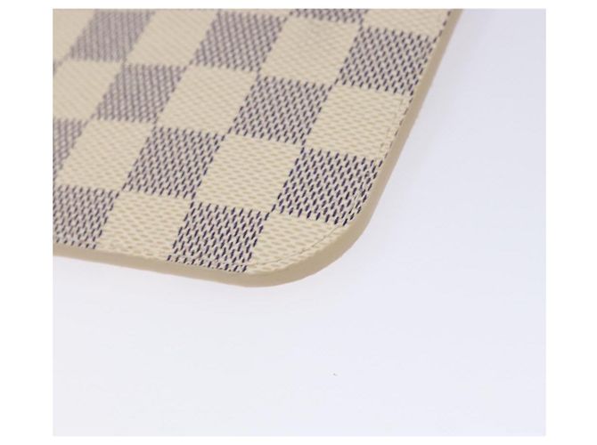LOUIS VUITTON Pochette Neverfull MM Damier Azur LV Auth BA4707 - vista 15