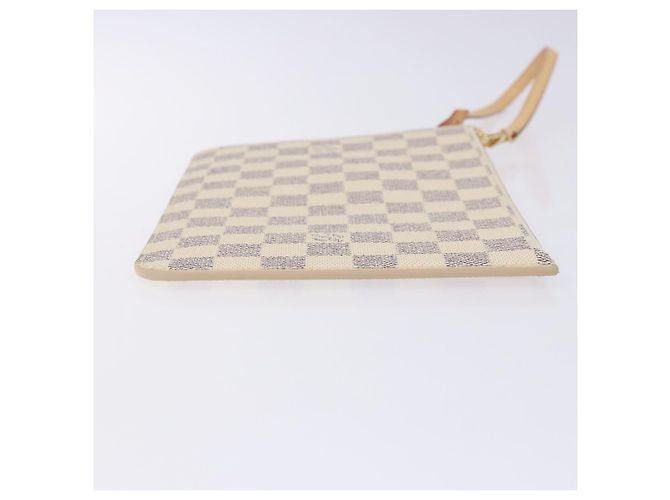 LOUIS VUITTON Pochette Neverfull MM Damier Azur LV Auth BA4707 - vista 3
