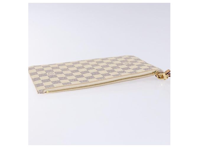 LOUIS VUITTON Pochette Neverfull MM Damier Azur LV Auth BA4707 - vista 5