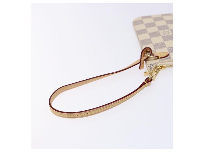 LOUIS VUITTON Pochette Neverfull MM Damier Azur LV Auth BA4707 - vista 8