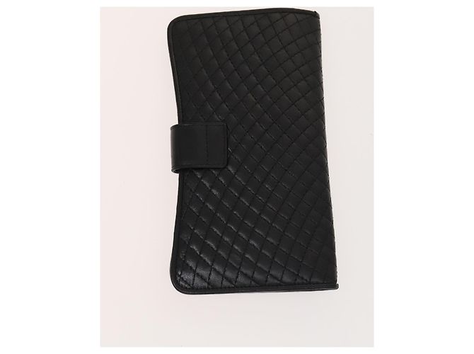 Bolsa de ombro acolchoada BALLY de couro 2 Set Black Auth BA4826 Preto - vista 11