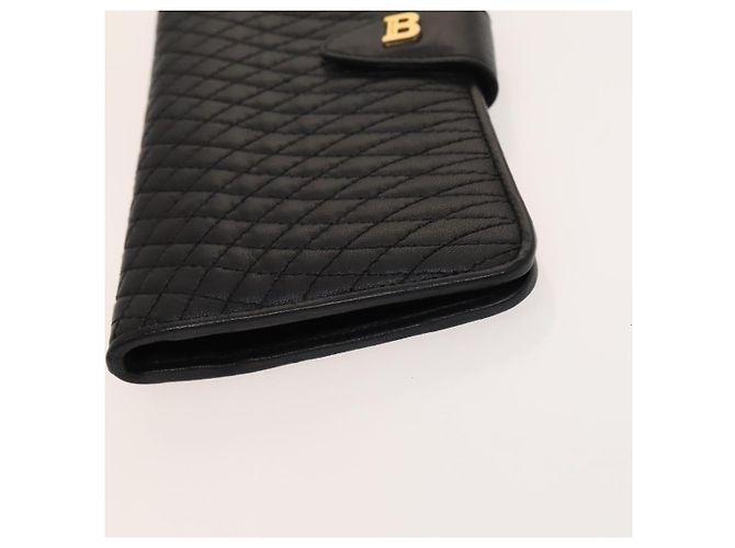 Bolsa de ombro acolchoada BALLY de couro 2 Set Black Auth BA4826 Preto - vista 14