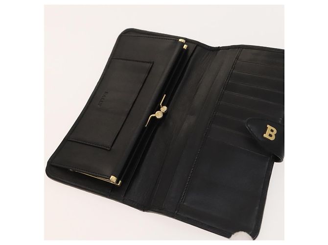 Bolsa de ombro acolchoada BALLY de couro 2 Set Black Auth BA4826 Preto - vista 16